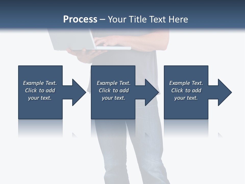 Surfing Web Laptop PowerPoint Template