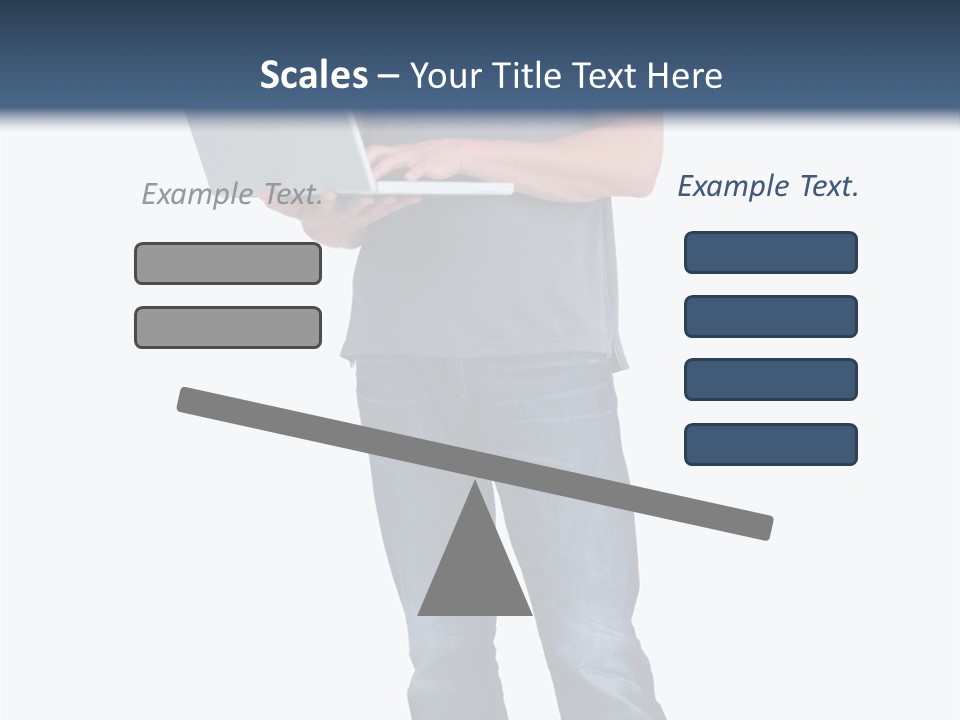 Surfing Web Laptop PowerPoint Template