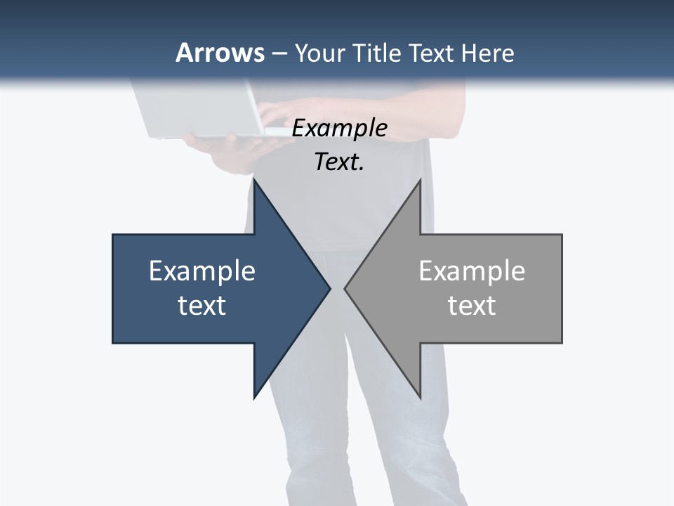 Surfing Web Laptop PowerPoint Template