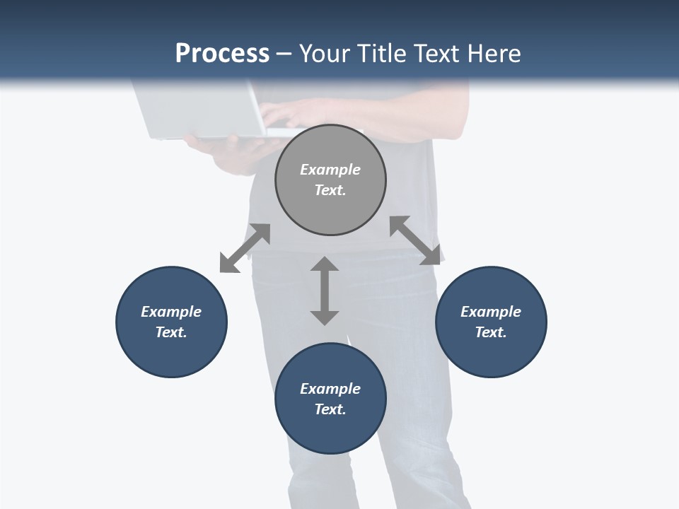 Surfing Web Laptop PowerPoint Template