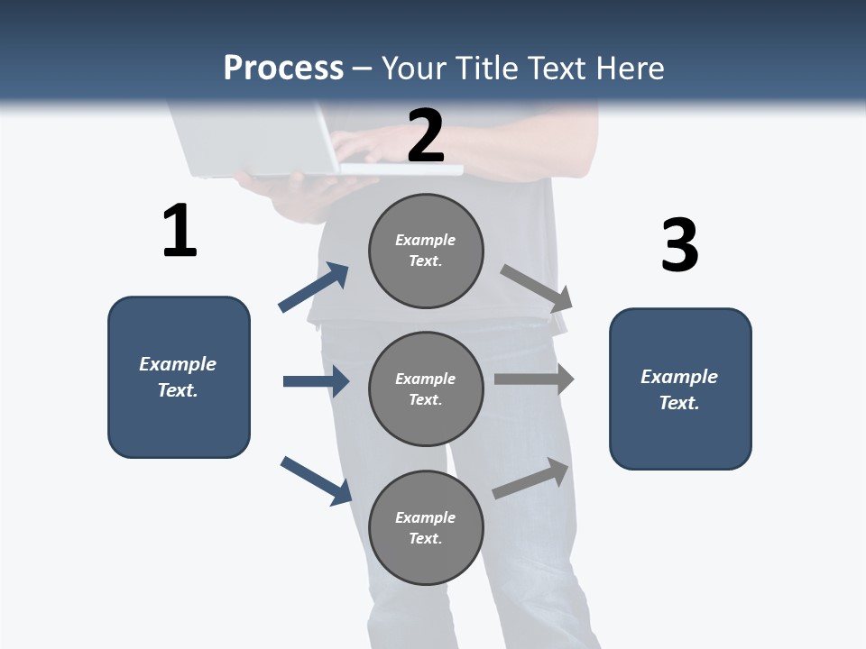 Surfing Web Laptop PowerPoint Template