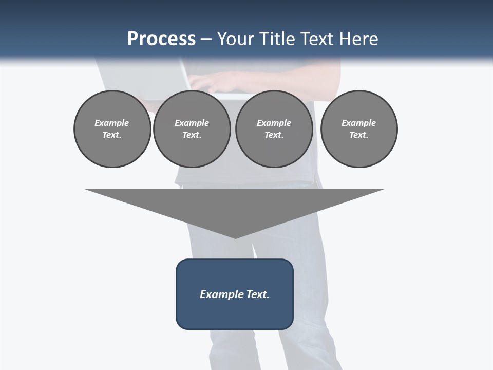 Surfing Web Laptop PowerPoint Template