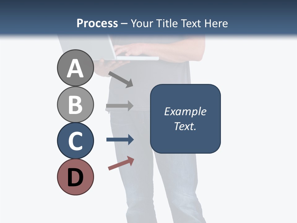 Surfing Web Laptop PowerPoint Template