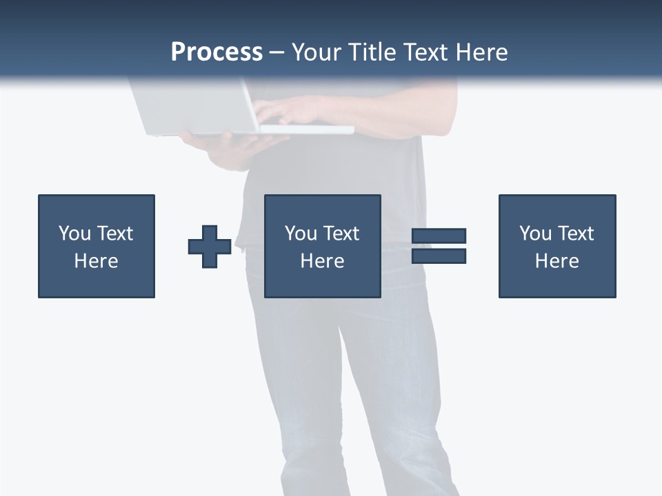 Surfing Web Laptop PowerPoint Template
