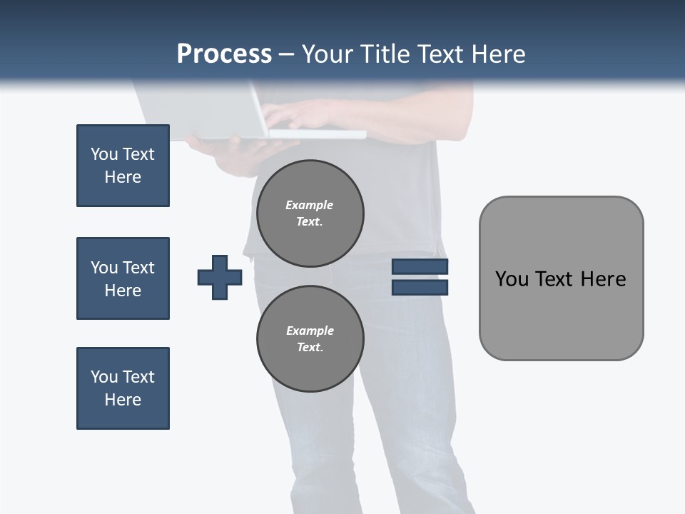 Surfing Web Laptop PowerPoint Template