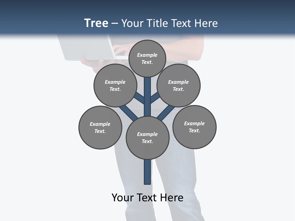 Surfing Web Laptop PowerPoint Template