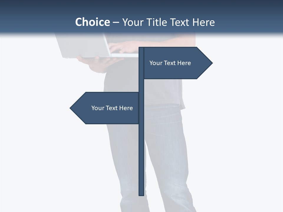 Surfing Web Laptop PowerPoint Template