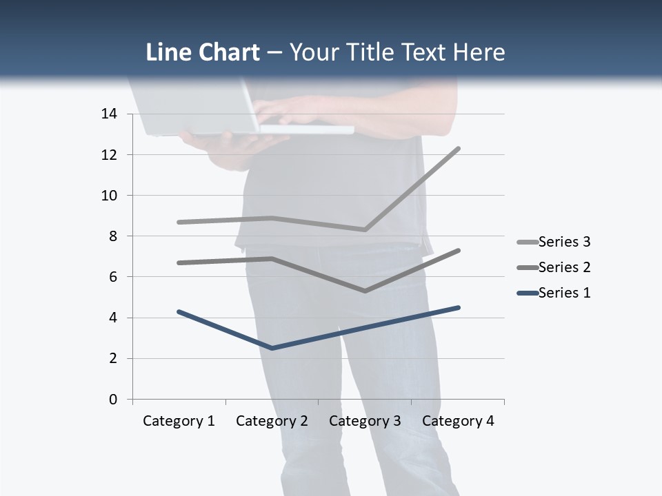Surfing Web Laptop PowerPoint Template