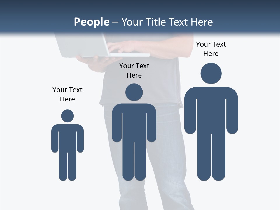 Surfing Web Laptop PowerPoint Template