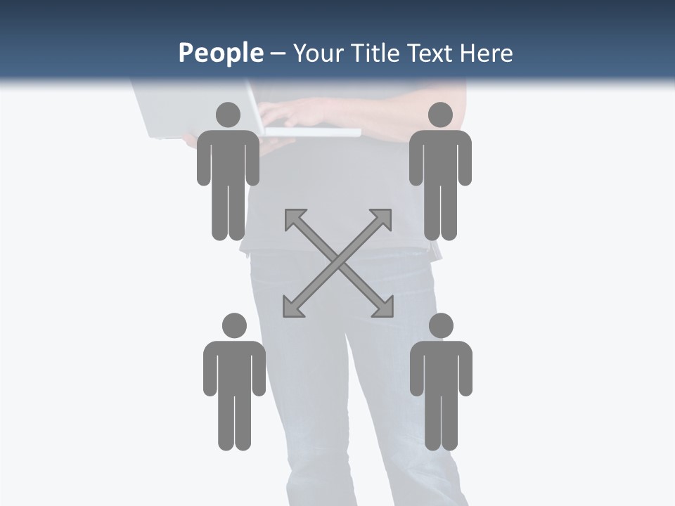 Surfing Web Laptop PowerPoint Template