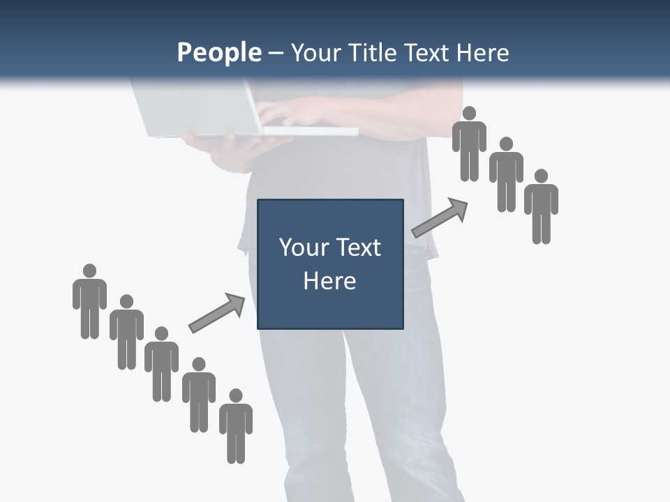 Surfing Web Laptop PowerPoint Template