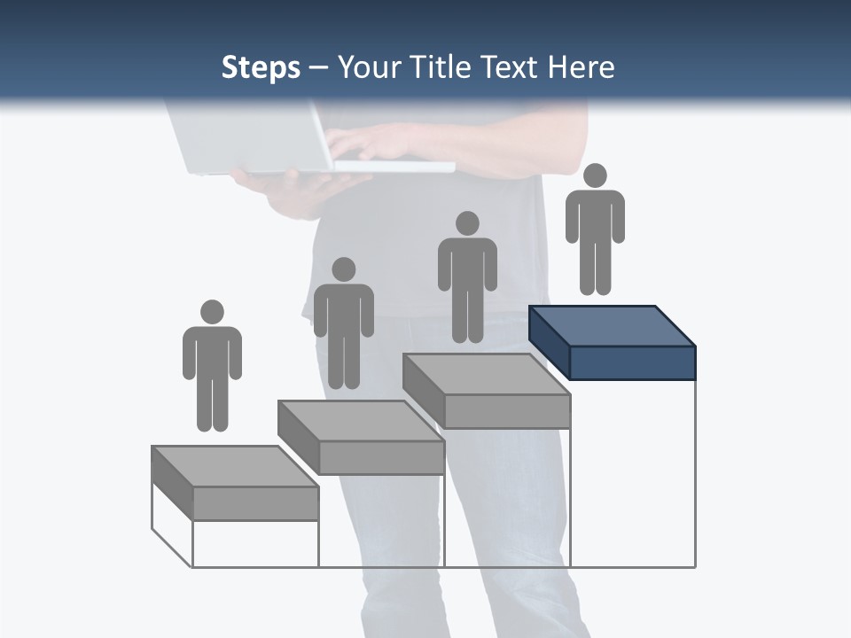 Surfing Web Laptop PowerPoint Template