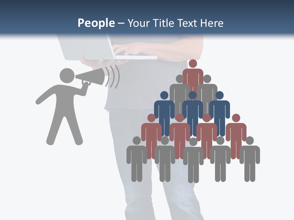 Surfing Web Laptop PowerPoint Template