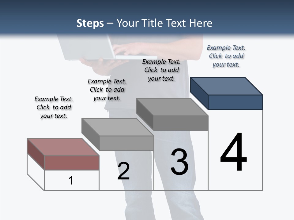 Surfing Web Laptop PowerPoint Template