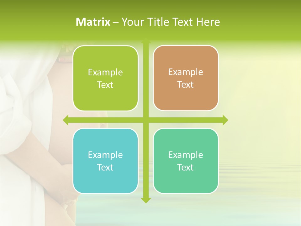 Shirt Caress Woman PowerPoint Template