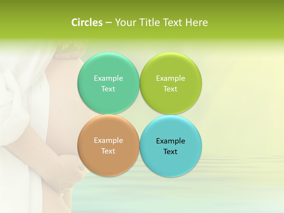 Shirt Caress Woman PowerPoint Template