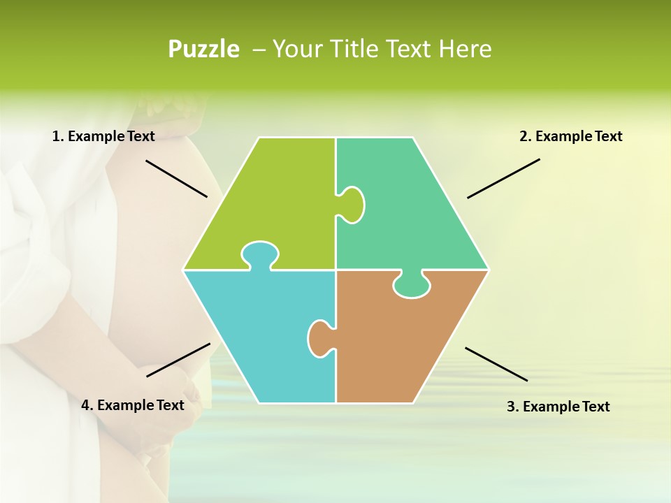 Shirt Caress Woman PowerPoint Template