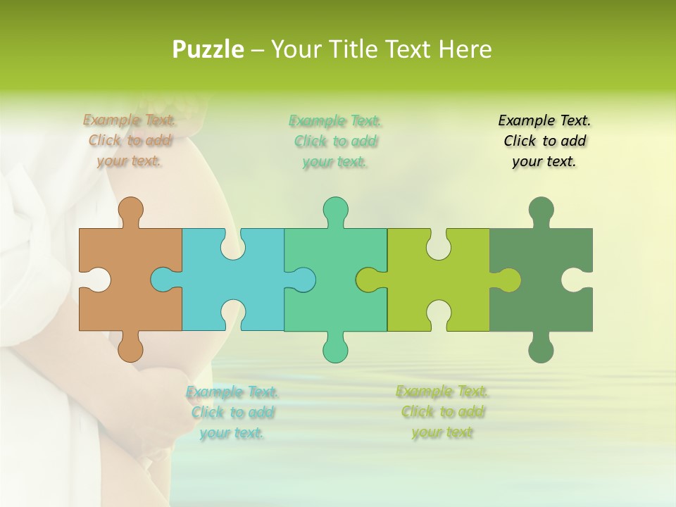 Shirt Caress Woman PowerPoint Template