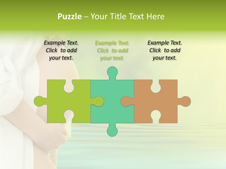 Shirt Caress Woman PowerPoint Template