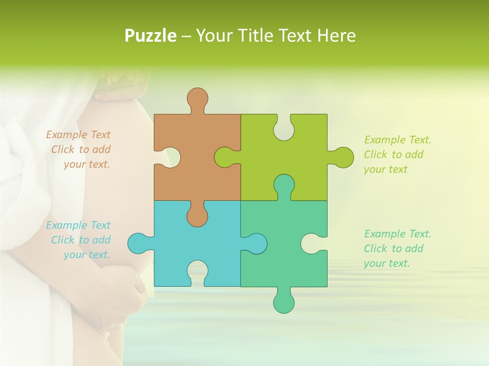 Shirt Caress Woman PowerPoint Template