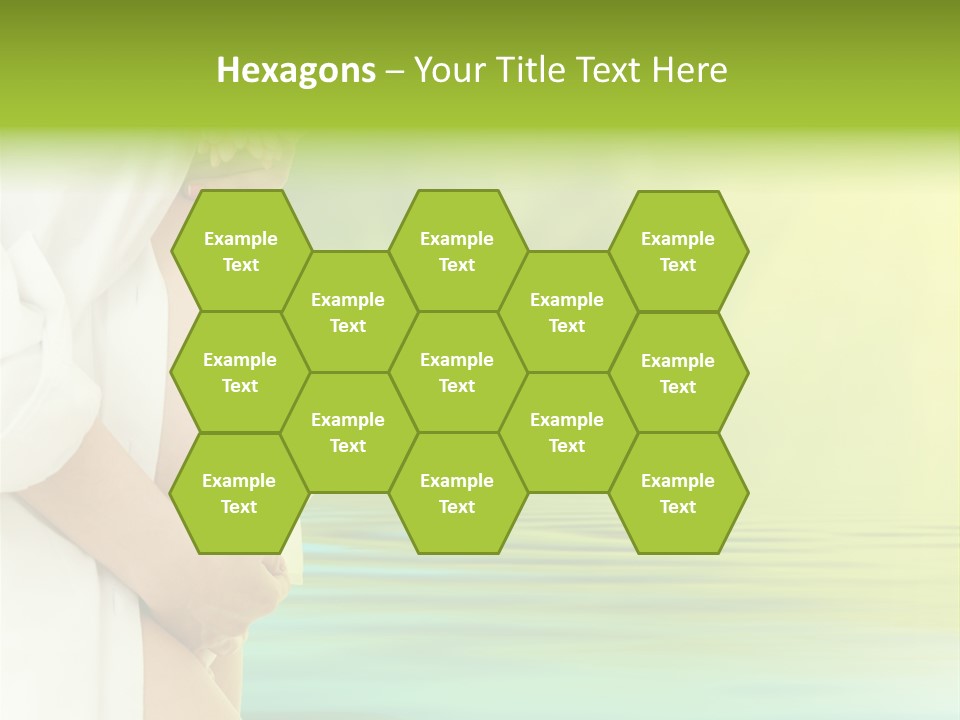 Shirt Caress Woman PowerPoint Template