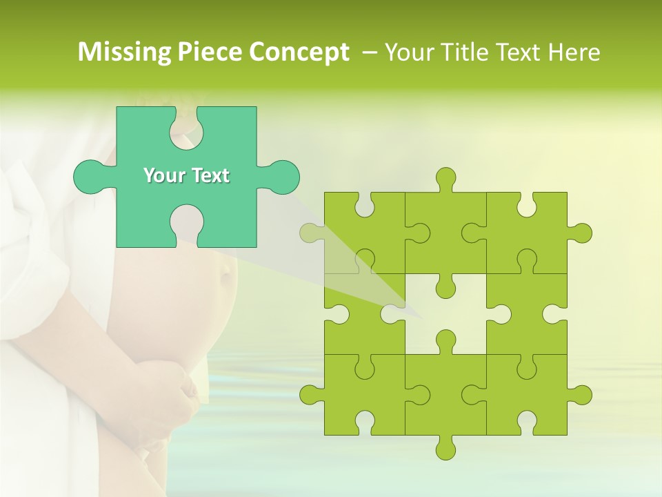 Shirt Caress Woman PowerPoint Template