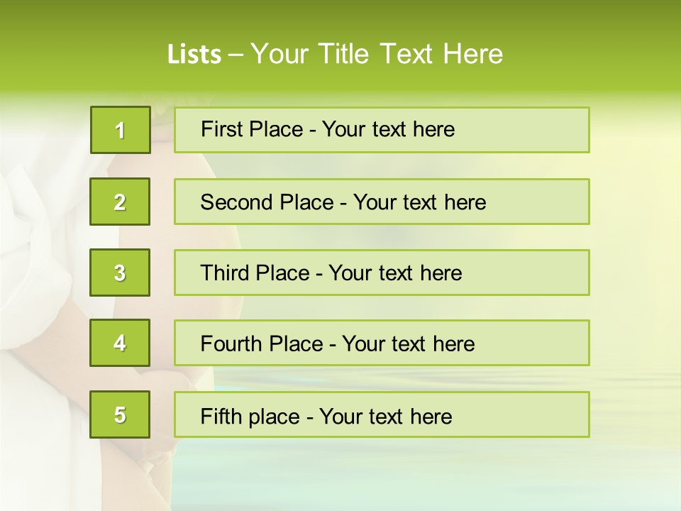 Shirt Caress Woman PowerPoint Template