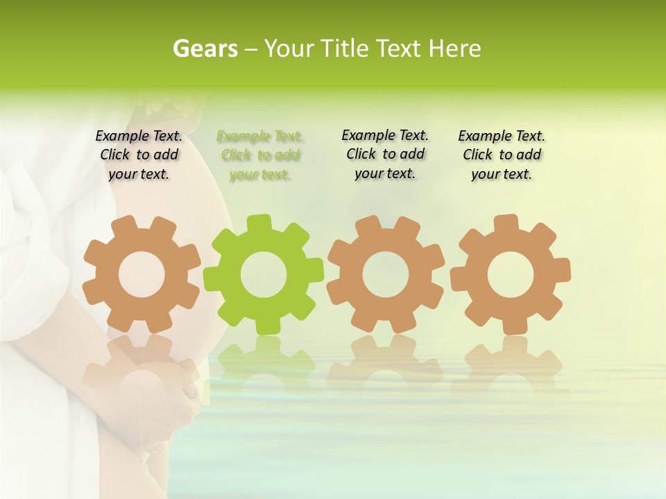 Shirt Caress Woman PowerPoint Template