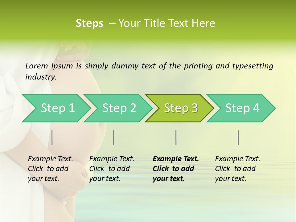 Shirt Caress Woman PowerPoint Template