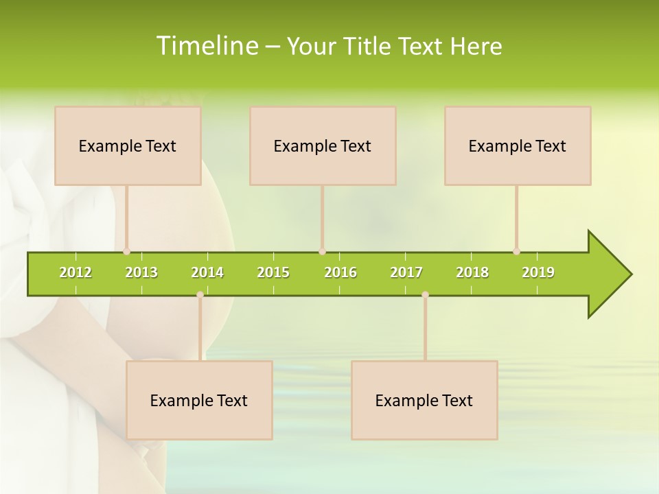 Shirt Caress Woman PowerPoint Template