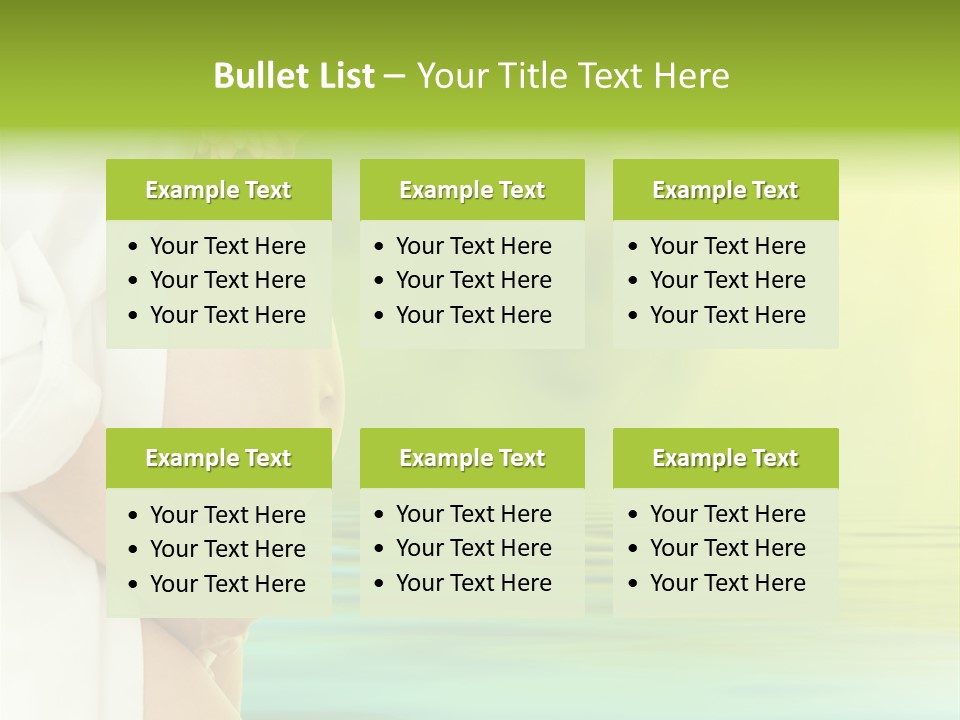 Shirt Caress Woman PowerPoint Template