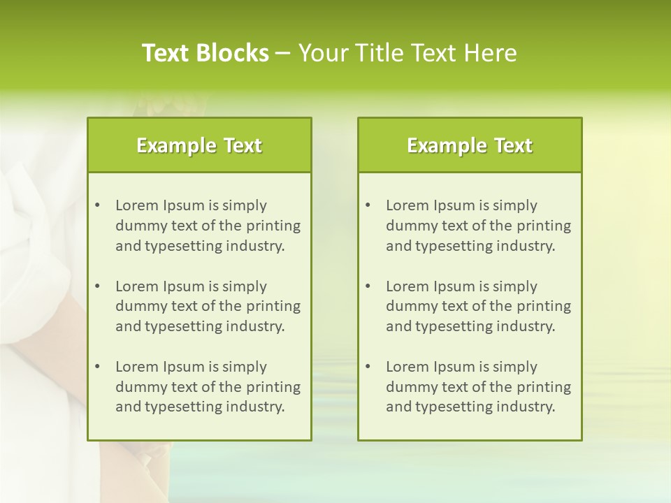 Shirt Caress Woman PowerPoint Template