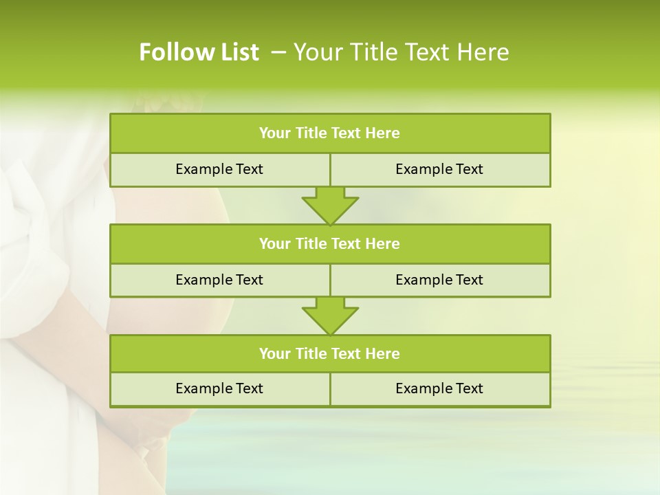 Shirt Caress Woman PowerPoint Template