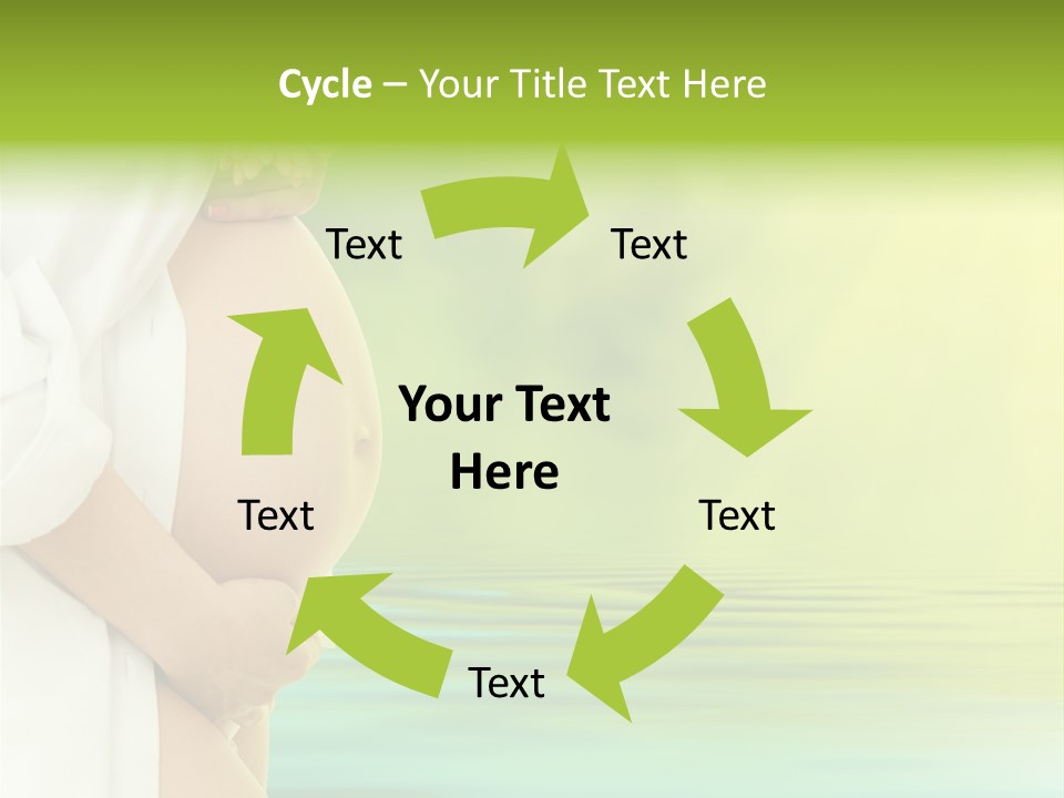 Shirt Caress Woman PowerPoint Template