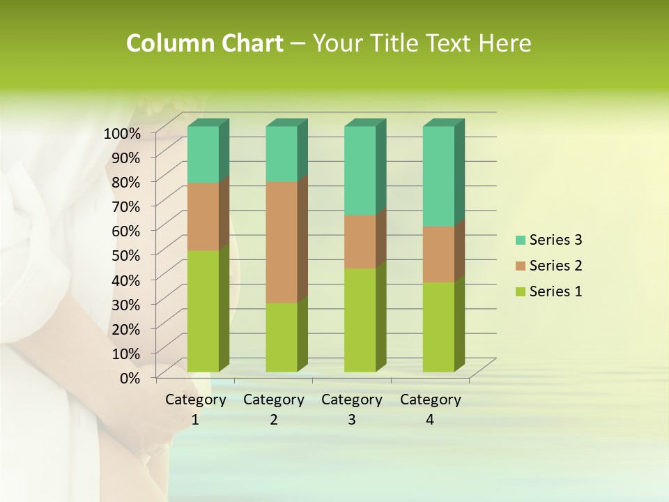 Shirt Caress Woman PowerPoint Template