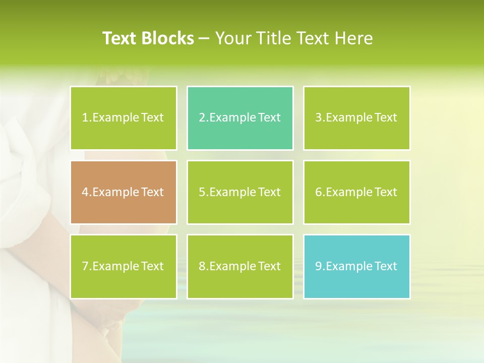 Shirt Caress Woman PowerPoint Template