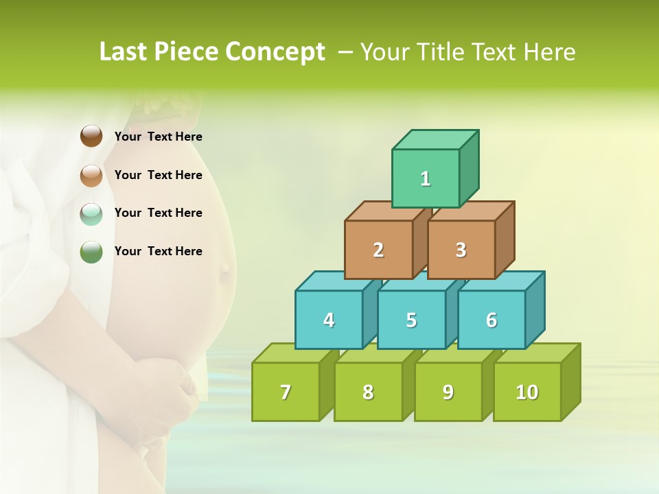 Shirt Caress Woman PowerPoint Template