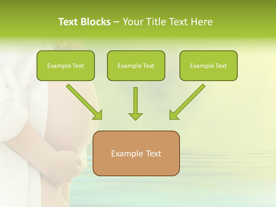 Shirt Caress Woman PowerPoint Template