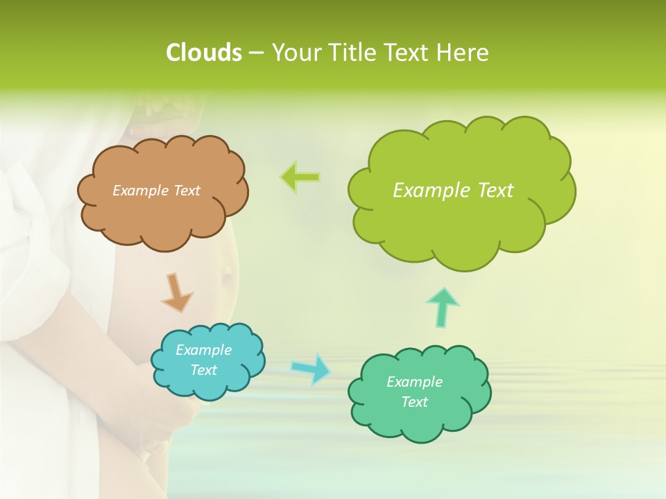 Shirt Caress Woman PowerPoint Template