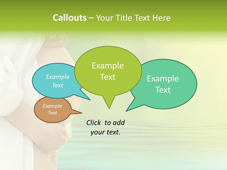 Shirt Caress Woman PowerPoint Template