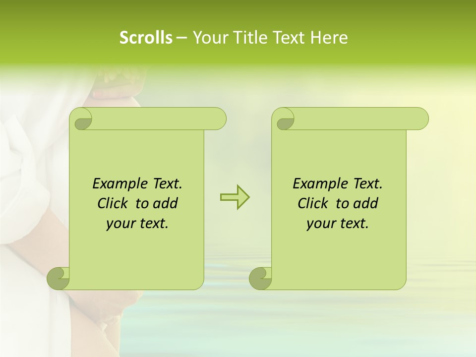 Shirt Caress Woman PowerPoint Template