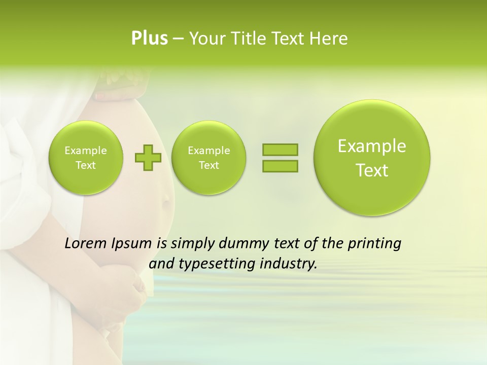 Shirt Caress Woman PowerPoint Template