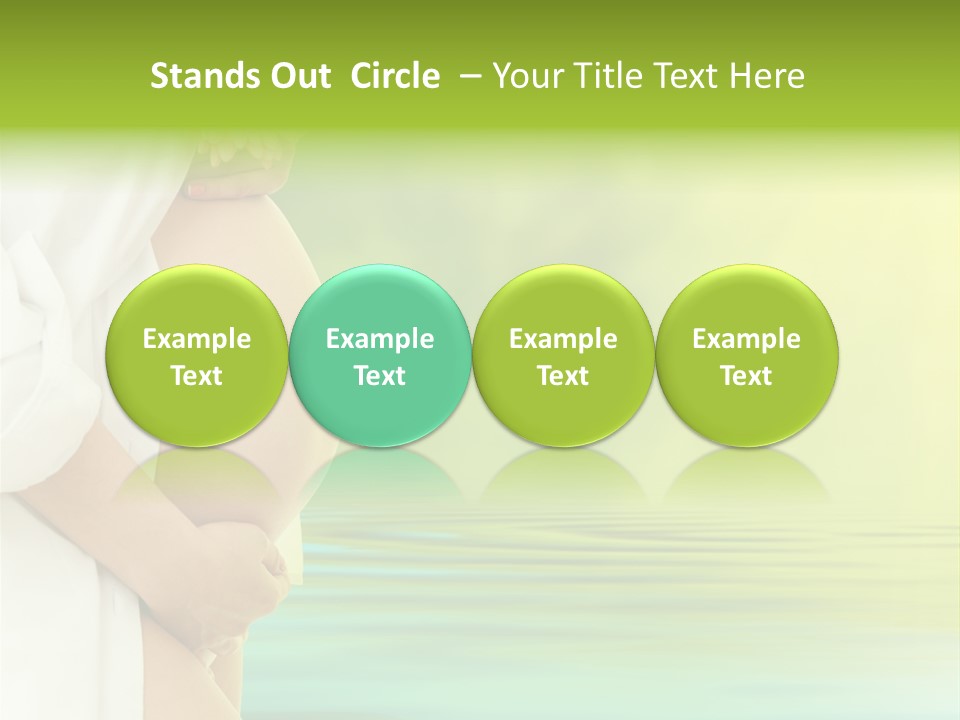 Shirt Caress Woman PowerPoint Template