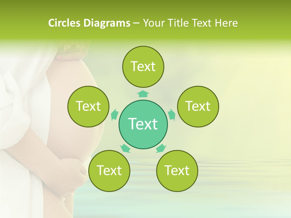 Shirt Caress Woman PowerPoint Template