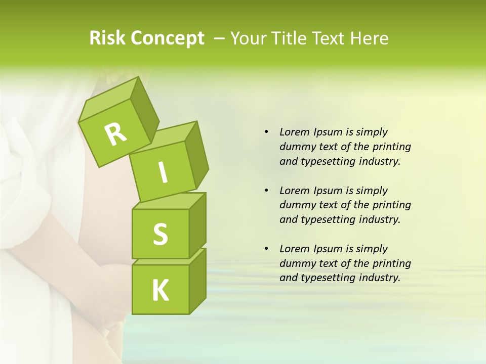 Shirt Caress Woman PowerPoint Template