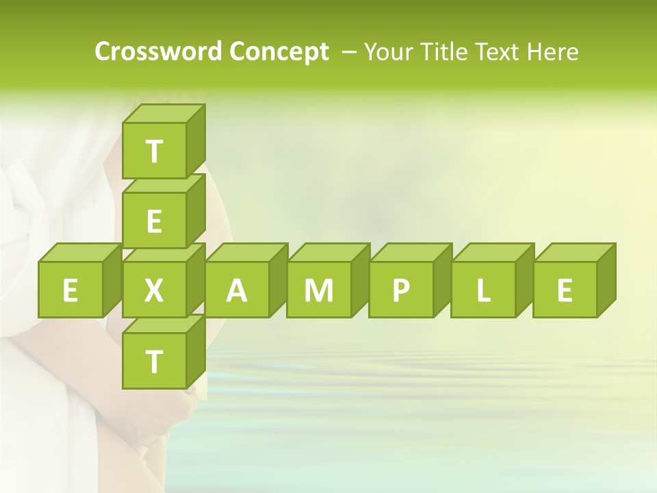 Shirt Caress Woman PowerPoint Template