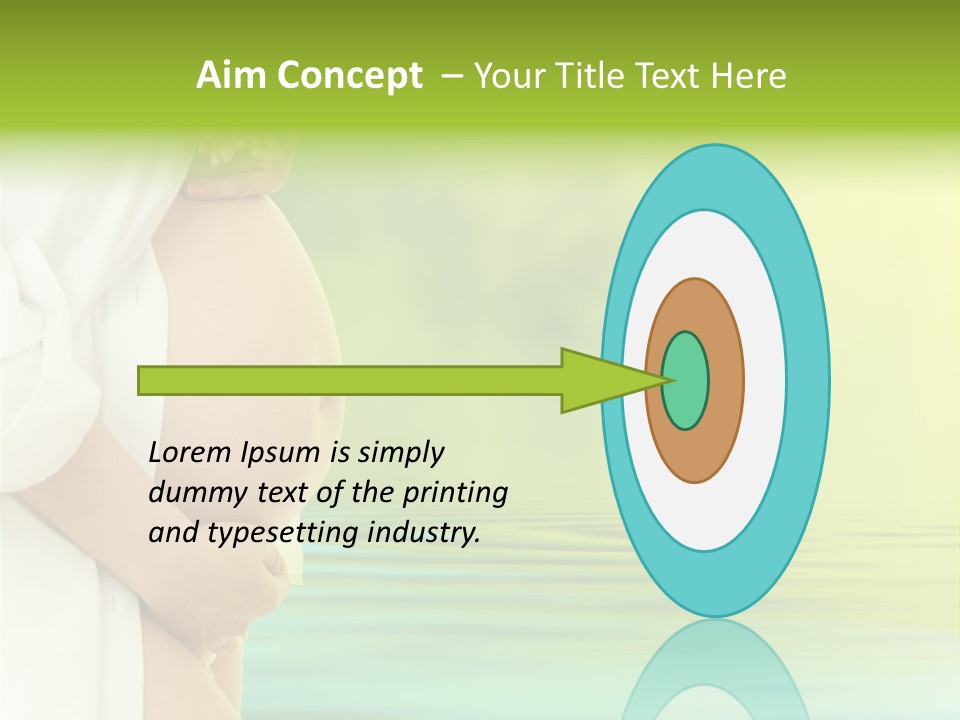 Shirt Caress Woman PowerPoint Template