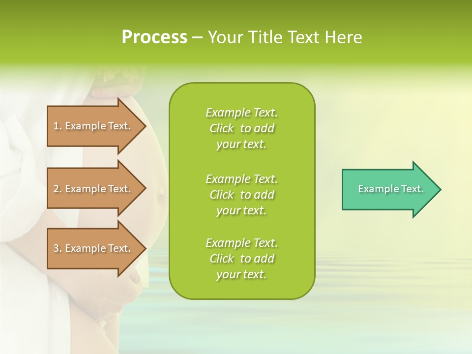 Shirt Caress Woman PowerPoint Template