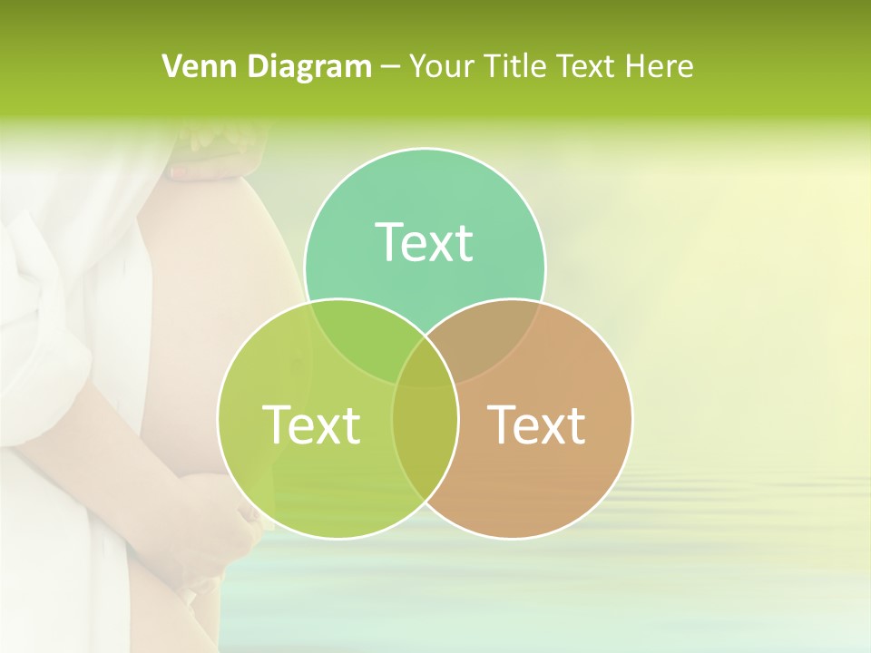 Shirt Caress Woman PowerPoint Template