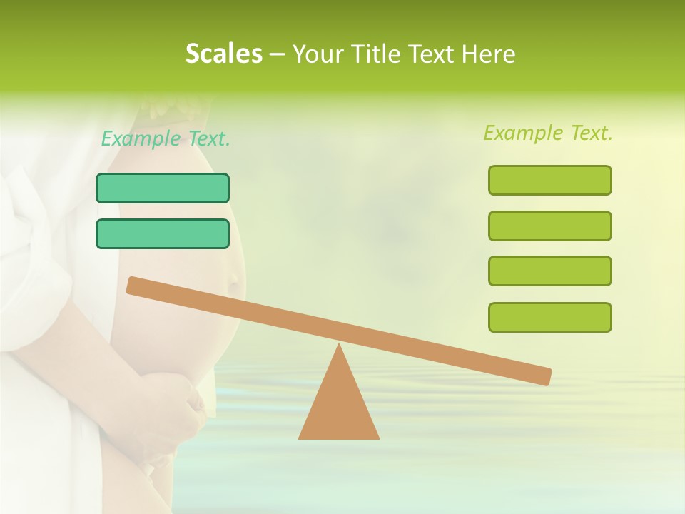 Shirt Caress Woman PowerPoint Template